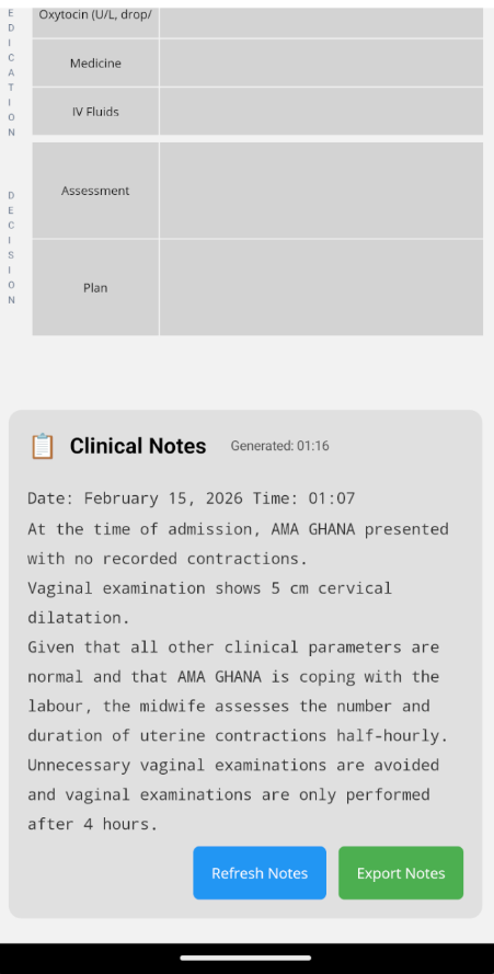 AI Generated Clinical Notes